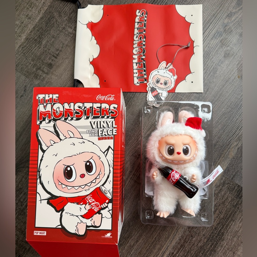 Pop Mart Authentic Labubu The Monster Vinyl Face Coca Cola Limited